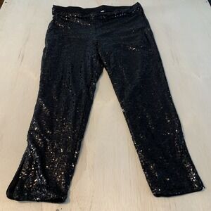 WD.NY Women's Sequin Dress Pants Cocktail Party Formal Black Tie‎ Plus Size 1X